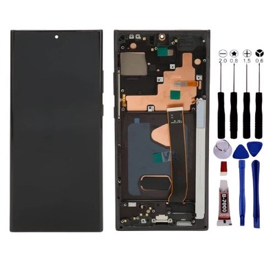 Ecran Pour Samsung NOTE 20 ULTRA N985 OLED +Chassis +EMPREINTE Noir