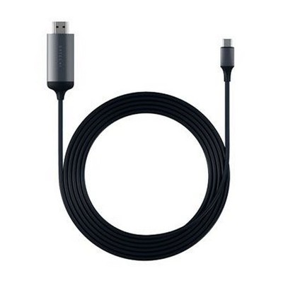Satechi USB-C to HDMI 4K Cable, Black / Silver