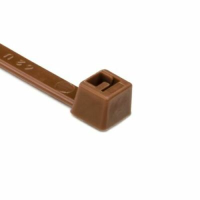 HellermannTyton - T50R1M4 - Brown - (Pack of 1000) 8'' Zip Cable Ties