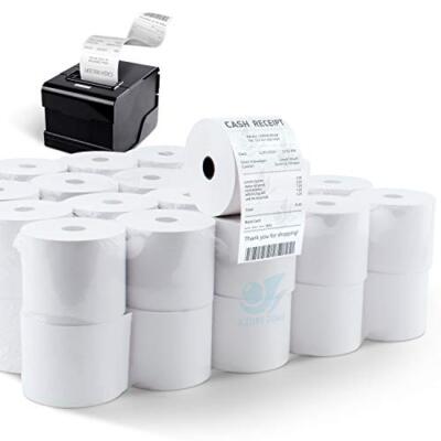 100 Rolls Tk Thermal King Premium Credit Card Paper Receipt Compatible With Art