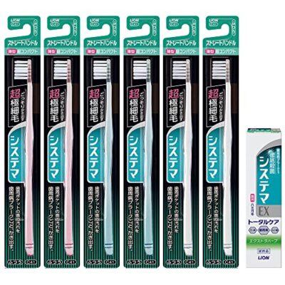 Systema toothbrush ultra-compact straight handle Usually 6 sets + ex toothbrush