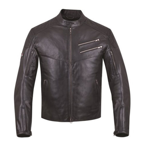 Men's Motorcycle Leather jacket Genuine Sheep Skin Brando Style