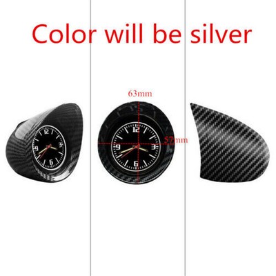For Car/RV/Truck Interior Dash Mount Silver Clock Luminous Pointer Round Display