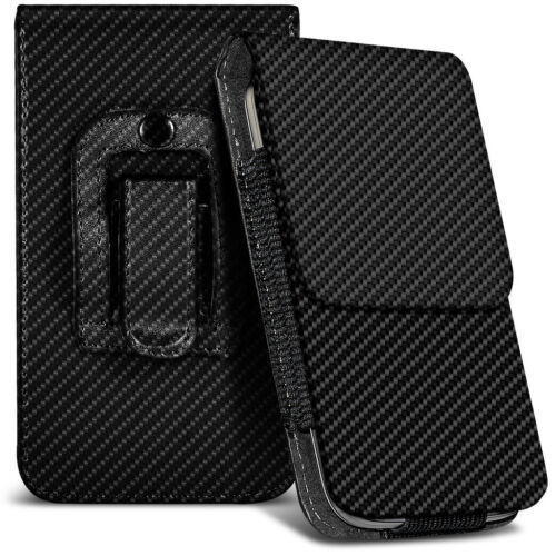 Housse étui Horizontal Luxe Noir Pour Acer CloudMobile S500 - Cuir écologique, Anti-choc, Avec Clip