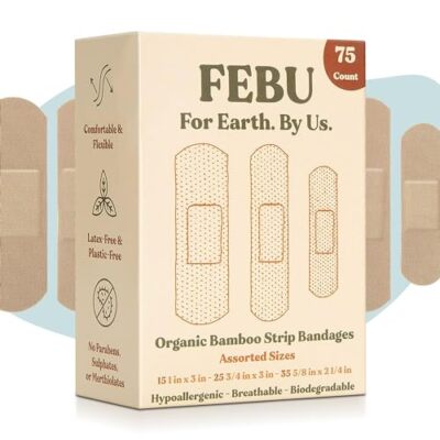 Eco-Friendly Organic Bamboo Fabric Bandages for Sensitive Skin | PFAS Free Flexi