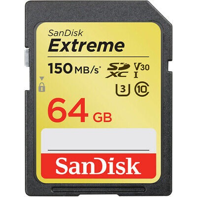 SanDisk 64GB SDXC Extreme 150MB/s Memory Card - SanDisk Authorized Dealer!!!