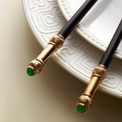 NEW L'OBJET HORSE KNIFE + CHOPSTICK RESTS (SET OF 6) - PLATINUM