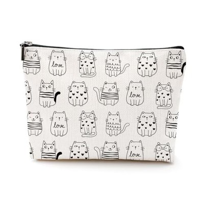 Cat Gifts Cosmetic Bag Cat Lover Gifts for Women Cat Mom Cat Lady Cat Cats11