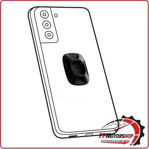90426 BASE ADESIVA ADATTATORE UNIVERSALE NERO PER SUPPORTO CELLULARE MOTO OPTI