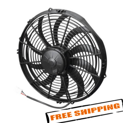 SPAL 30102042 14'' High Performance Puller Fan with Curved Blades, 12V