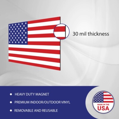 Magnet Me Up American Flag Magnet Decal 3x5- Heavy Duty for Car Truck SUV