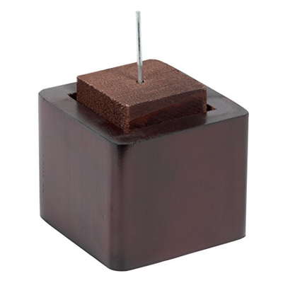 Richards Homewares 98041000 Espresso Wood Bed Lifters Set of 4 Fits 2.75 x 2.75