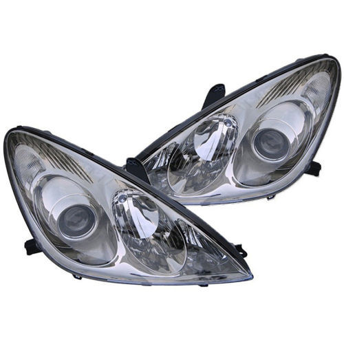 Passenger Side Headlight Assembly For 2016-2017 Chevy Equinox, Chrome Housing Halogen Projector
