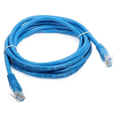 Eagle 10' FT CAT5e Patch Cord Cable RJ45 UTP Blue UL Gold Plated 24 AWG Ethernet