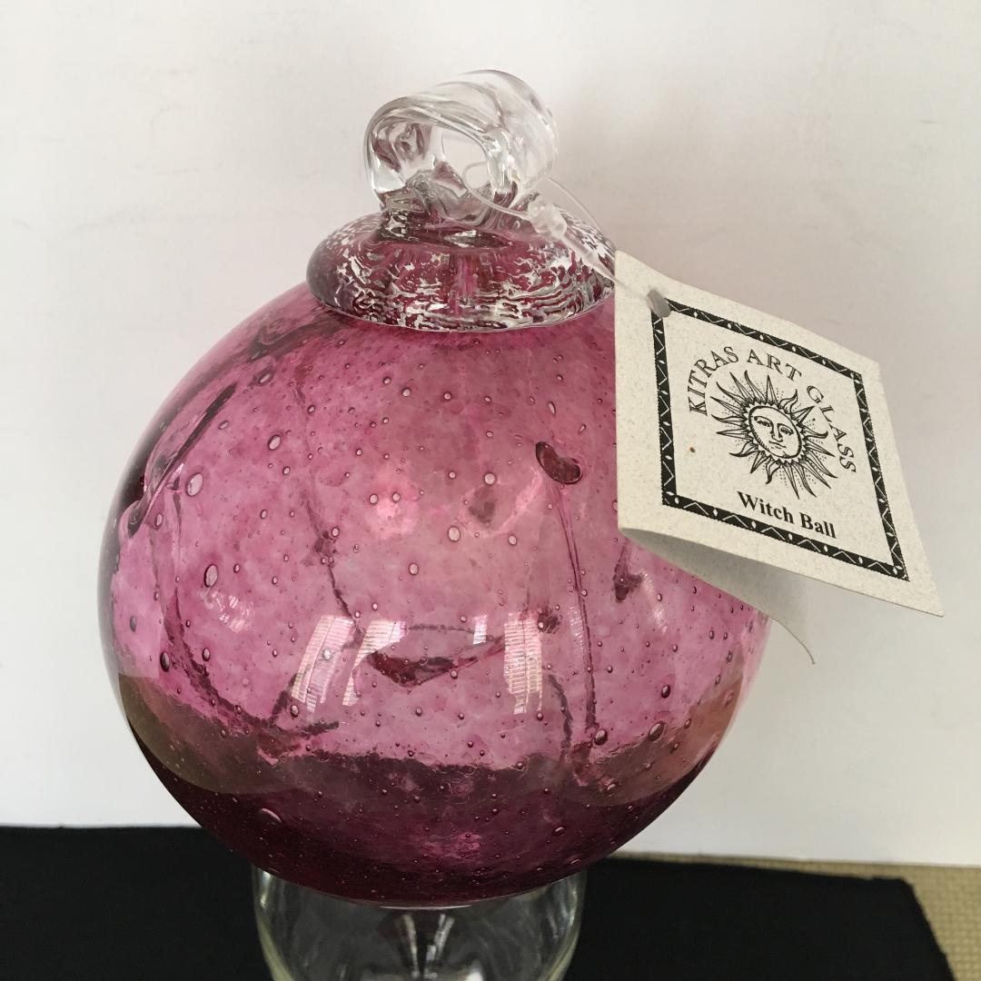 Kitras Hand Blown Art Glass Witch Ball 6
