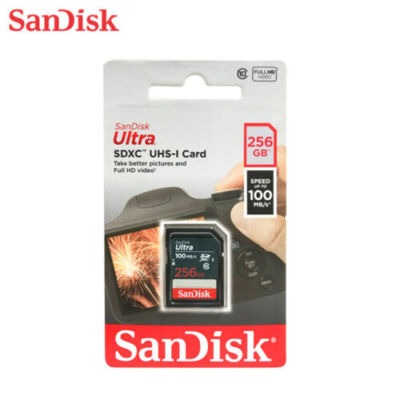  SanDisk Ultra 256GB SDXC Class 10 Memory Card 100Mbps SDSDUNR-256G-GN3IN