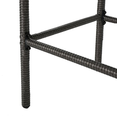 Dunedin Outdoor Grey Wicker Barstools Set of 4