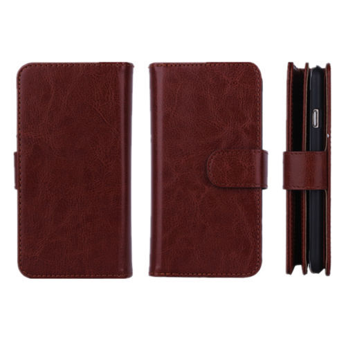 Los casos de Cartera Marrón para iPhone 6 Plus