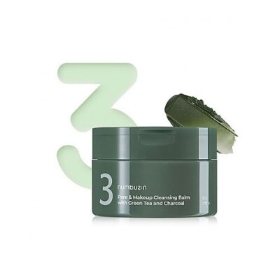 numbuzin No.3 Pore & Makeup Cleansing Balm with Green Tea and Charcoal 85g