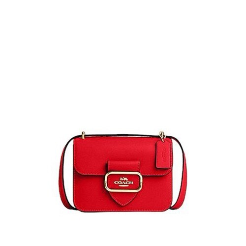 Coach Morgan Square Crossbody Electric Red Crossgrain