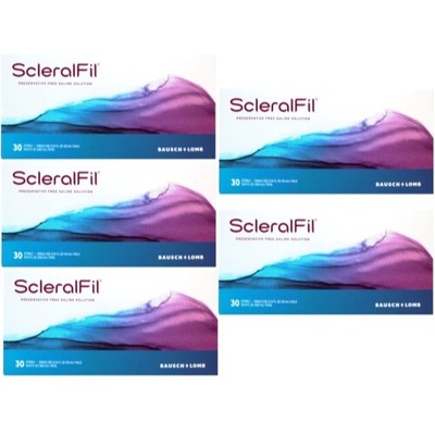 ScleralFil Saline Solution for Scleral Lenses, 0.34 Fl Oz - 5 Pack