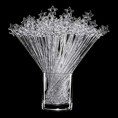 100 Pieces 9.1 Inch Star Top Swizzle Sticks Disposible