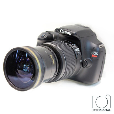 EXTREME SPORTS HD 8K FISHEYE LENS FOR CANON EOS REBEL 77D SL2 WITH 18-55MM LENS