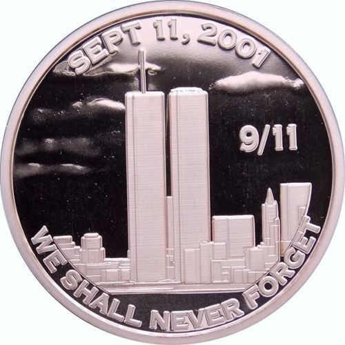 1 oz Copper Round - 9/11 We Shall Never Forget