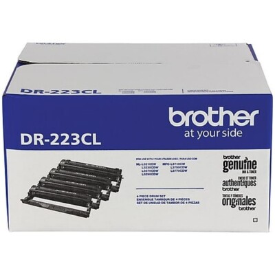 Brother Genuine DR223CL Drum Unit 3 Sealed 1 Unsealed DR223 - Free Shipping