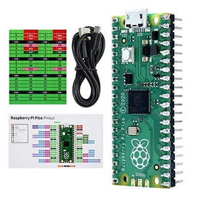 Raspberry Pi Pico Compatible with Arduino IDE Pre-Soldered Header Development...