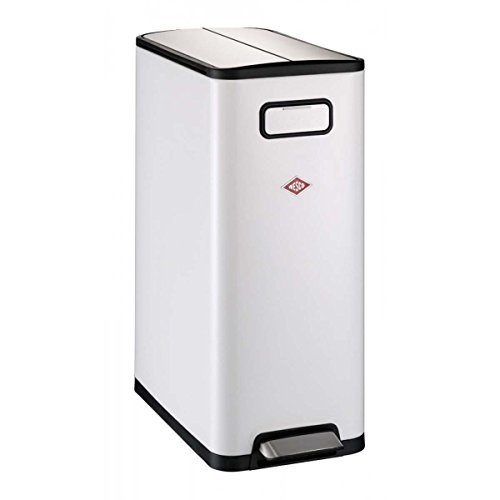 Harbour Housewares 30L Edelstahl-Treteimer – Quadratischer Küchenmülleimer Mit Soft-Close
