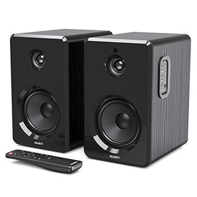 D40 Active Bookshelf Speakers Powered Stereo Studio Speakers Powerful Amplified 
