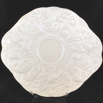 SERENITY by Belleek Bread Plate 10.75'' long NEW NEVER USED made in Ireland
