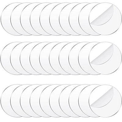 30 Pieces Acrylic Disc Clear Acrylic Circle Blanks Round Acrylic Sheets Trans...