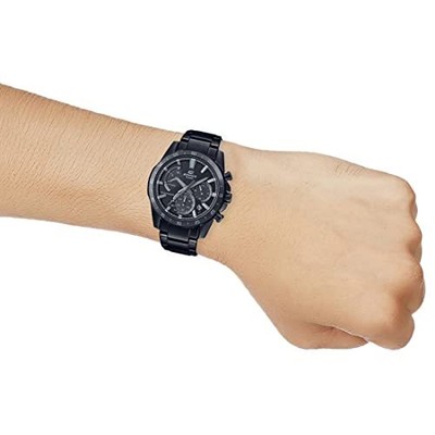 Pre-owned Casio Analog Black Dial Men's Watch-eqs-930mdc-1avudf
