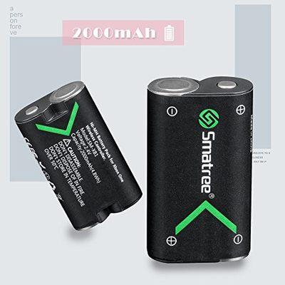 Smatree Xbox One Battery Pack 3 x 2000mAh Rechargeable Battery for Xbox One/Xbox