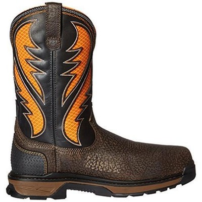 Pre-owned Ariat Work Men's 11" Intrepid Venttek Composite Toe Work Boot Cocoa Brown - 1002