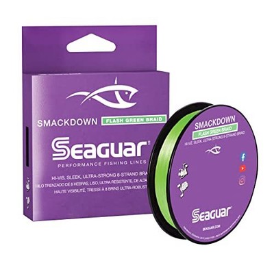 Smackdown High Visibility Braided Fishing Line, 20lb Break Strength, 300yds, ...