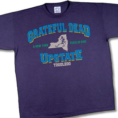 GRATEFUL DEAD-UPSTATE NY TOODLEOO-TOUR-T-SHIRT sz M w/VINTAGE TAG;Garcia LIMITED