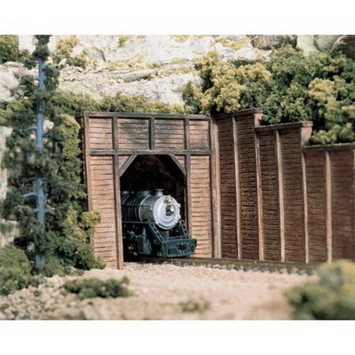 Woodland Scenics C1254 HO Timber Single Track Tunnel Portal