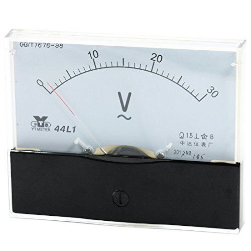 1×analog Panel Volt Voltmeter Meter Ac 0-30v Measuring Range 44l1 New