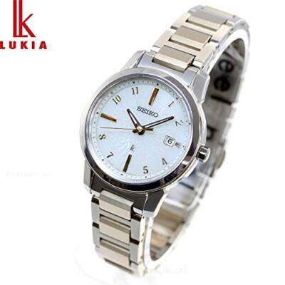 Pre-owned Seiko Lukia I Collection Ssqv082 Titanium Solar Radio Ladies Watch Made In Japan