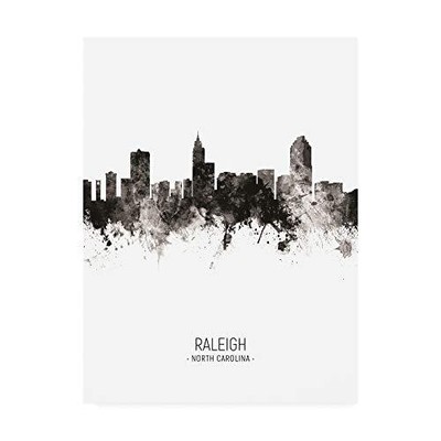 , 24x32 Raleigh North Carolina Skyline Portrait II by Michael Tompsett