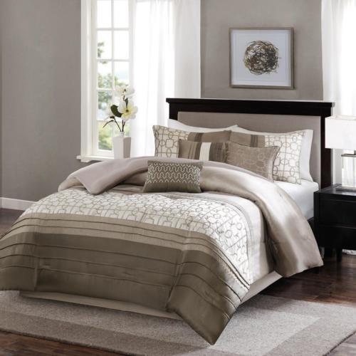 Edredones Sintético Marrón Rayas, colchas y cobertores para cunas