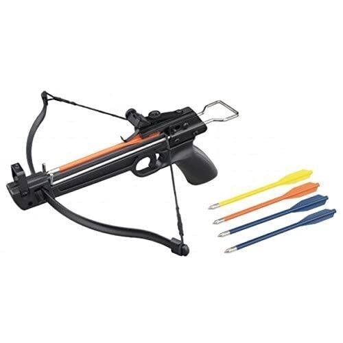 50 Lb. Mini Pistol Hand Held Gun Archery Hunting Cross Bow W/5 Arrows