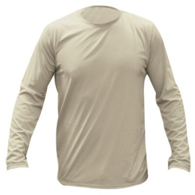 Peckham Men's ECWCS Gen III Level 1 Lightweight, ''Silk Weight'' Top, Sand, US GI
