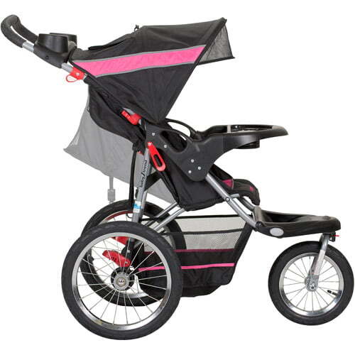 Baby Jogger Stroller All Terrain Running Jogging 3 Wheel Lightweight Black Pink