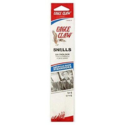 Eagle Claw 90° Double Round Bend ST Point, Red, 6 