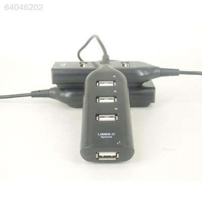 1C41 E5D4 PRO Design Wired USB 2.0 High-Speed 4-Port Hub Adapter For PC Computer