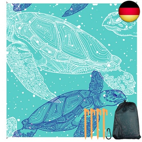 Fgen Stranddecke Sandfrei,210x200cm Extra GroÃ Stranddecke,Wasserdicht 